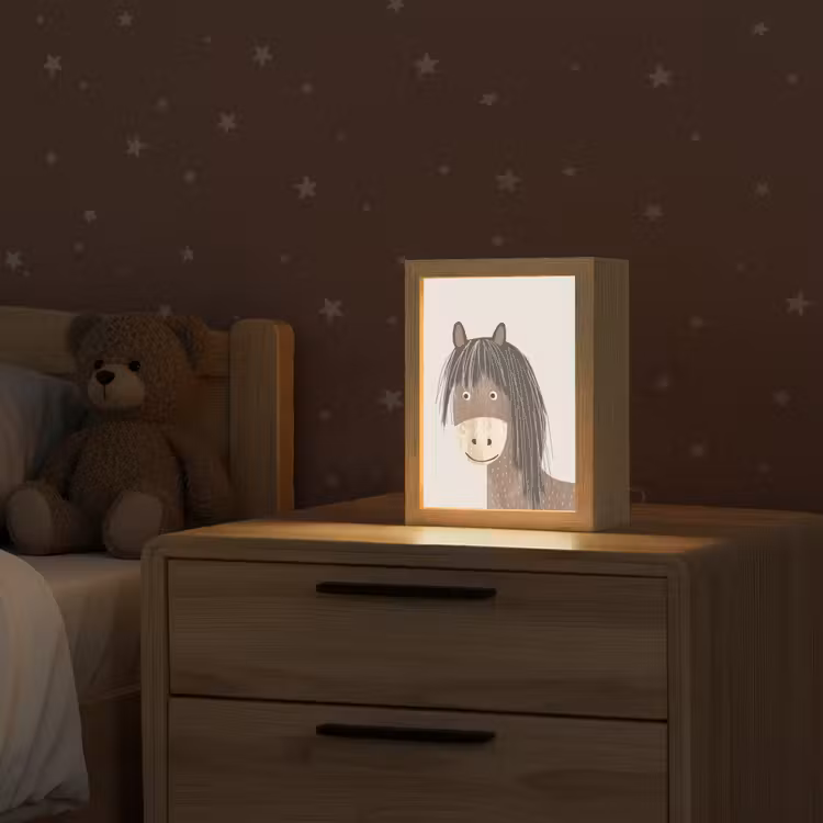 Paard - Dier - Pastel kleuren - Paarden Light Box met kabel klein -sfeer1_kind