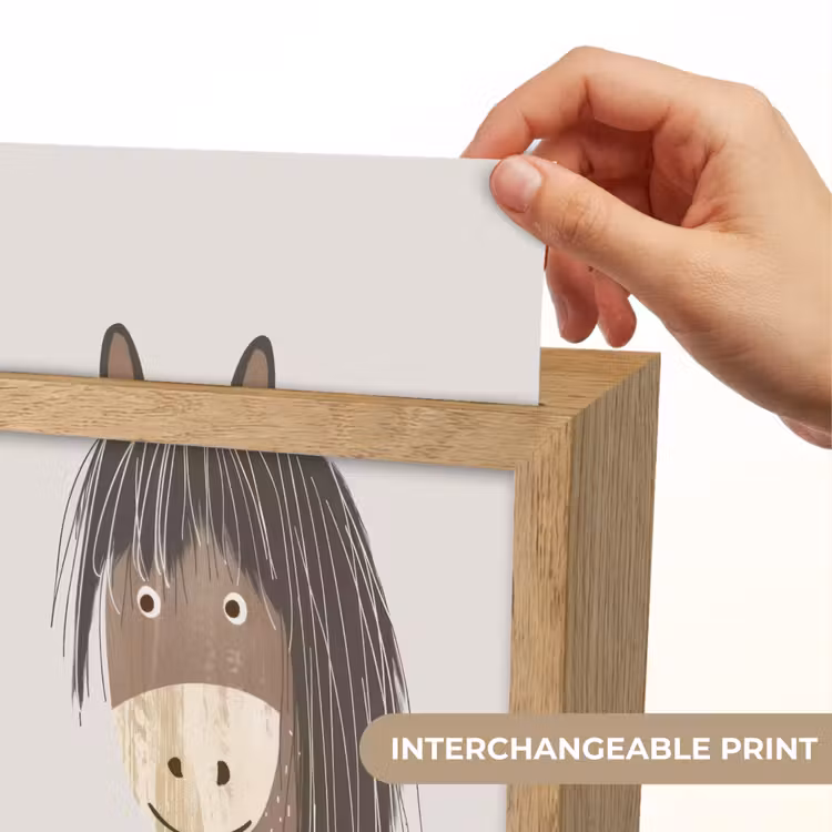 Paard - Dier - Pastel kleuren - Paarden Light Box met kabel (Kinderlampje) klein -USP_websiteprintEN
