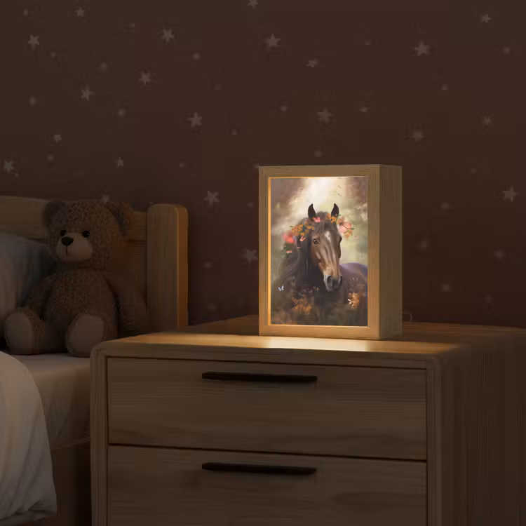 Paard - Dieren - Bloemen - Bos - Vlinder Light Box met kabel klein -sfeer1_kind