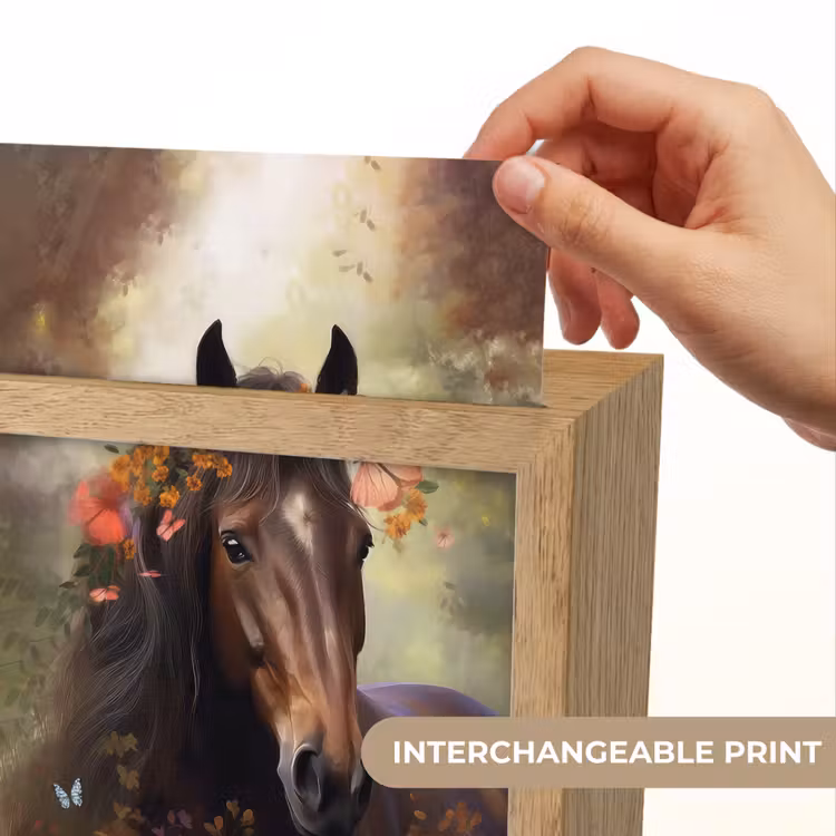 Paard - Dieren - Bloemen - Bos - Vlinder Light Box met kabel (Kinderlampje) klein -USP_websiteprintEN