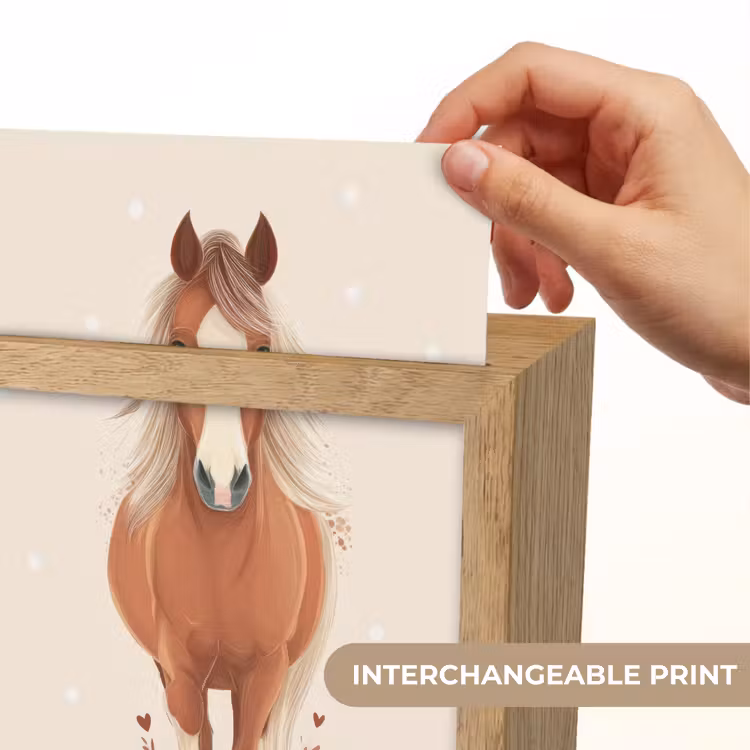 Paard - Galop - Bruin - Stippen Light Box met kabel (Kinderlampje) klein -USP_websiteprintEN