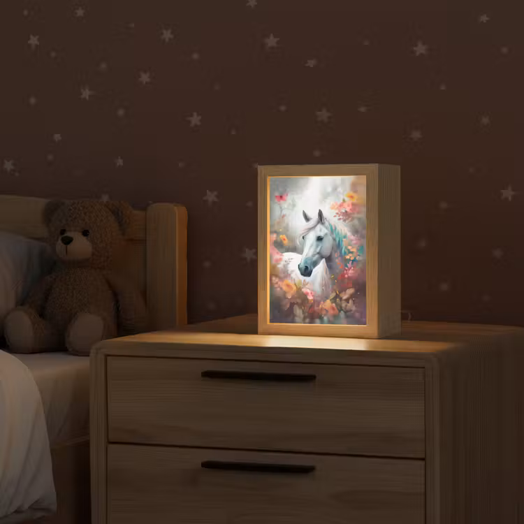 Paard - Natuur - Bloemen - Dieren - Bos Light Box met kabel klein -sfeer1_kind