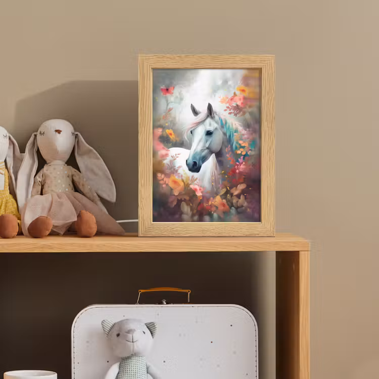 Paard - Natuur - Bloemen - Dieren - Bos Light Box met kabel klein -sfeer2_kind