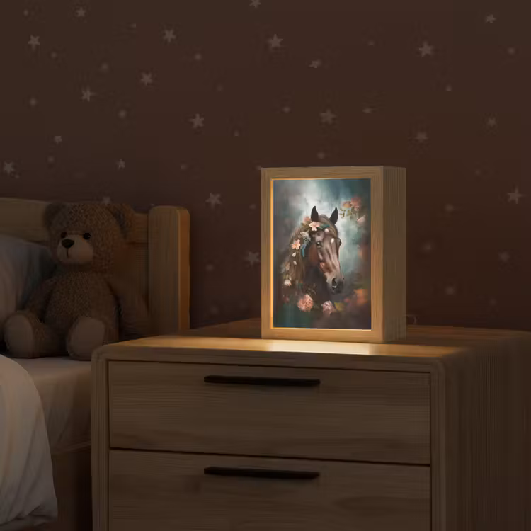 Paard - Natuur - Bloemen - Dieren - Bos Light Box met kabel klein -sfeer1_kind