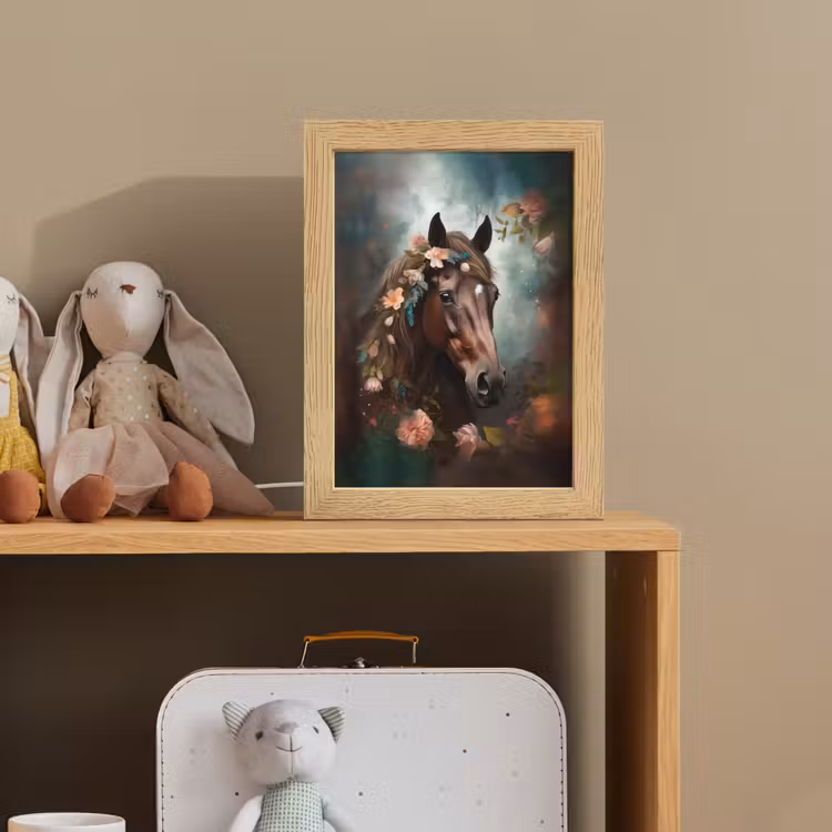Paard - Natuur - Bloemen - Dieren - Bos Light Box met kabel klein -sfeer2_kind