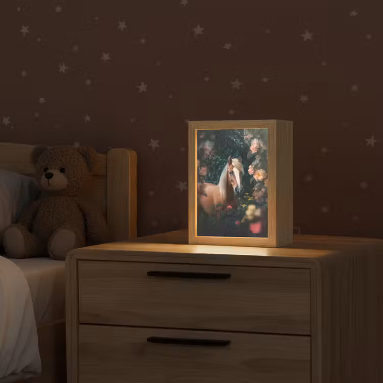 Paard - Natuur - Bloemen - Bos - Dieren Light Box met kabel klein -sfeer1_kind