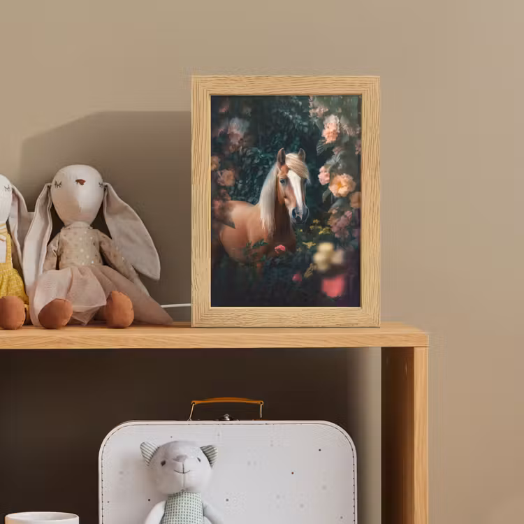 Paard - Natuur - Bloemen - Bos - Dieren Light Box met kabel klein -sfeer2_kind