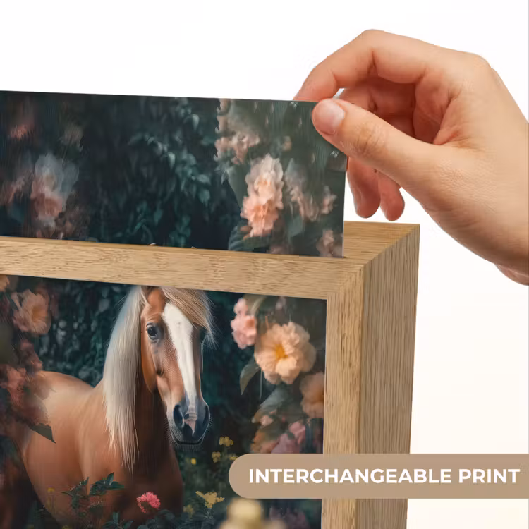 Paard - Natuur - Bloemen - Bos - Dieren Light Box met kabel (Kinderlampje) klein -USP_websiteprintEN
