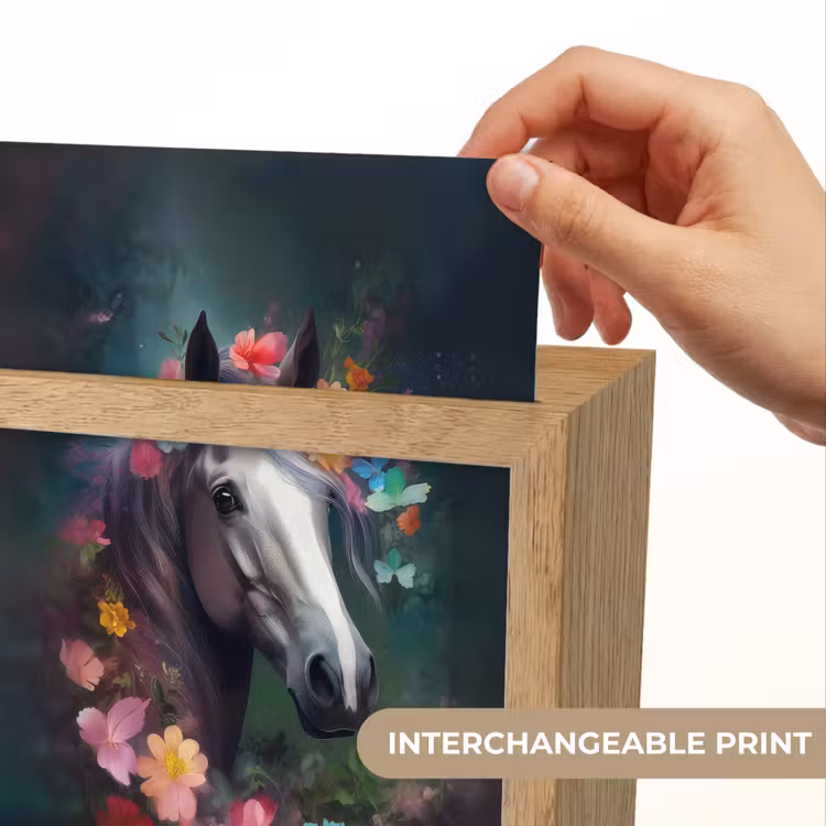 Paard - Natuur - Bloemen - Bos - Dieren Light Box met kabel (Kinderlampje) klein -USP_websiteprintEN