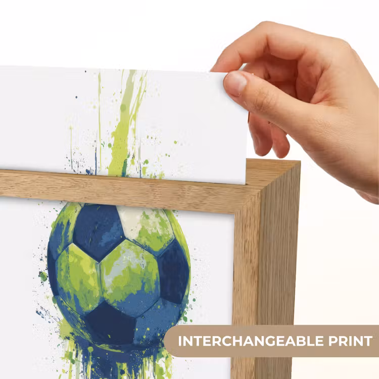 Illustratie - Abstract - Voetbal - Verfspatten Light Box met kabel (Kinderlampje) klein -USP_websiteprintEN