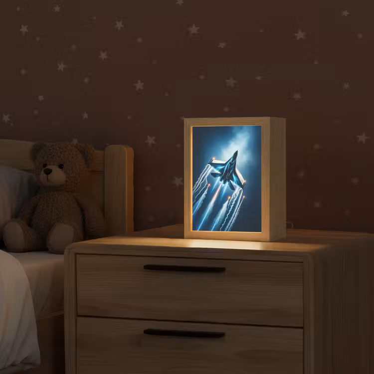 Straaljager - Blauw - Jongens Light Box met kabel klein -sfeer1_kind