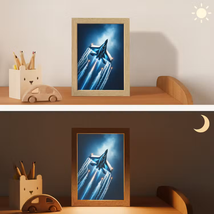 Straaljager - Blauw - Jongens Light Box met kabel klein -sfeer3_kind