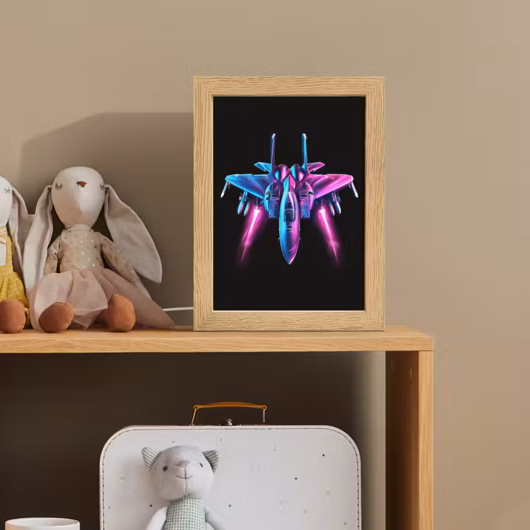 Straaljager - Blauw - Kleuren - Jongens - Zwart Light Box met kabel klein -sfeer2_kind