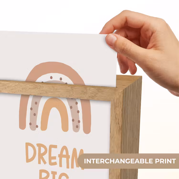 Kinderen - Regenboog - Pastel - Quote - Dream Big Light Box met kabel (Kinderlampje) klein -USP_websiteprintEN