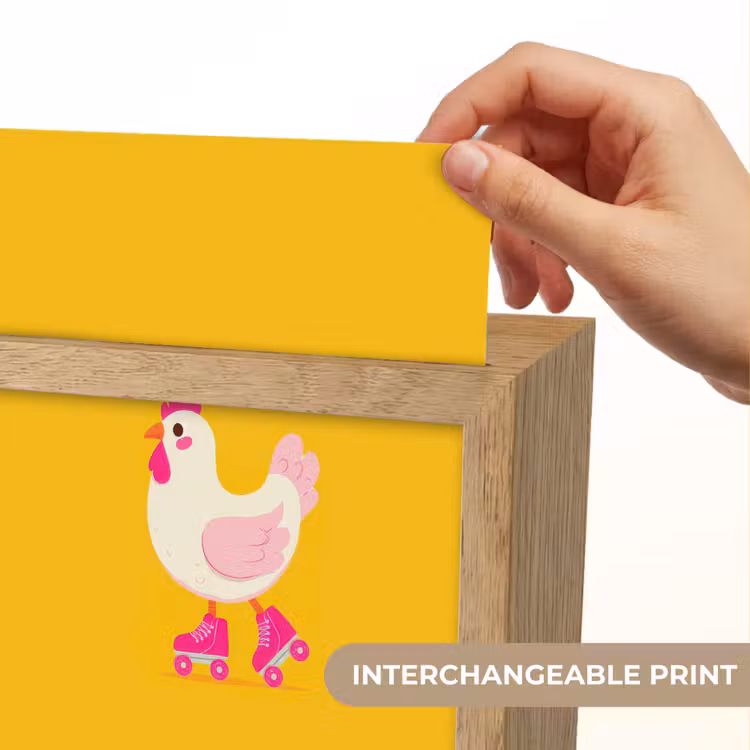 Kip - Rolschaatsen - Geel Light Box met kabel (Kinderlampje) klein -USP_websiteprintEN