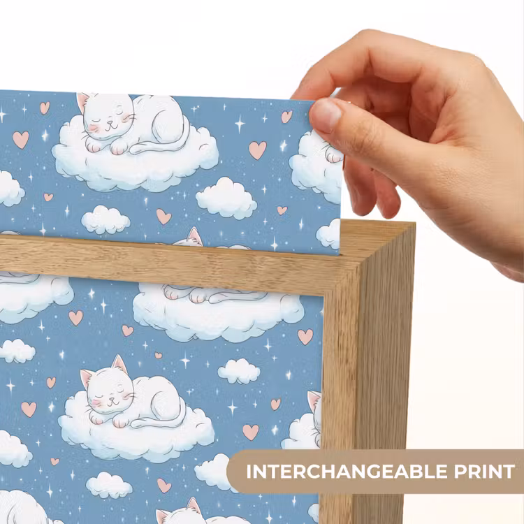 Kitten - Wolken - Blauw Light Box met kabel (Kinderlampje) klein 904 -USP_websiteprintEN
