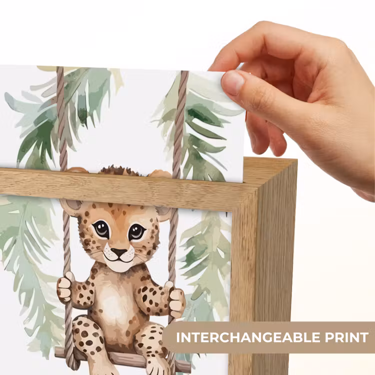 Luipaard - Dier - Kinderen - Jungle Light Box met kabel (Kinderlampje) klein -USP_websiteprintEN