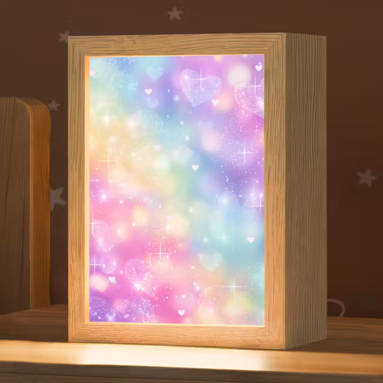 Licht - Regenboog - Hartjes Light Box met kabel klein -zzz_3d_website