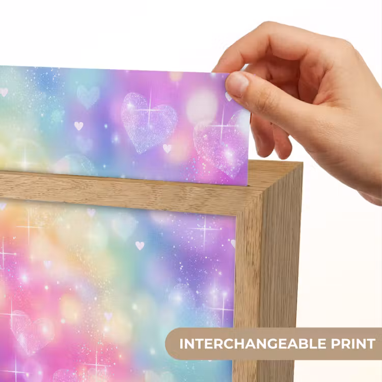 Licht - Regenboog - Hartjes Light Box met kabel (Kinderlampje) klein -USP_websiteprintEN