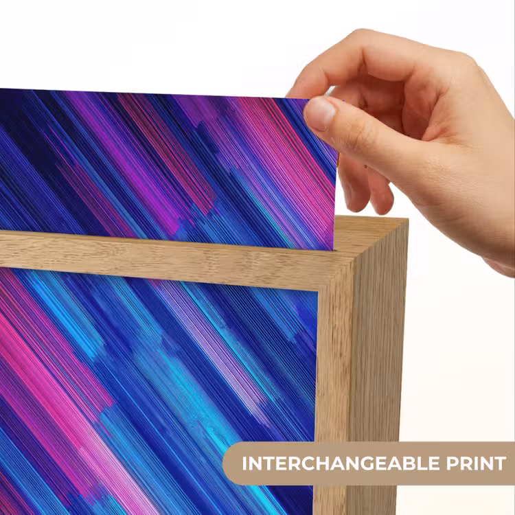 Lijnen - Abstract - Patroon - Donkerblauw Light Box met kabel (Kinderlampje) klein -USP_websiteprintEN