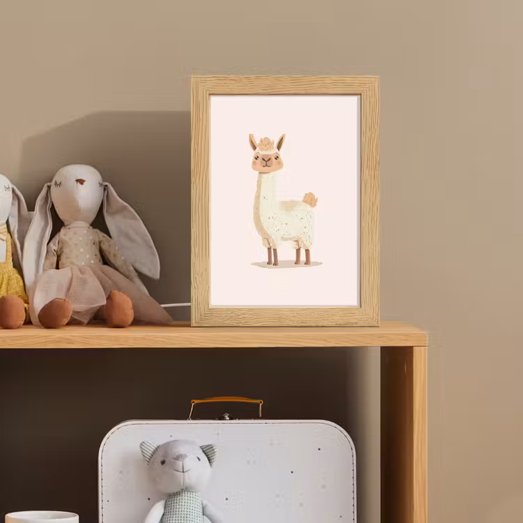 Lama - Dieren - Boerderij - Pastel Light Box met kabel klein -sfeer2_kind