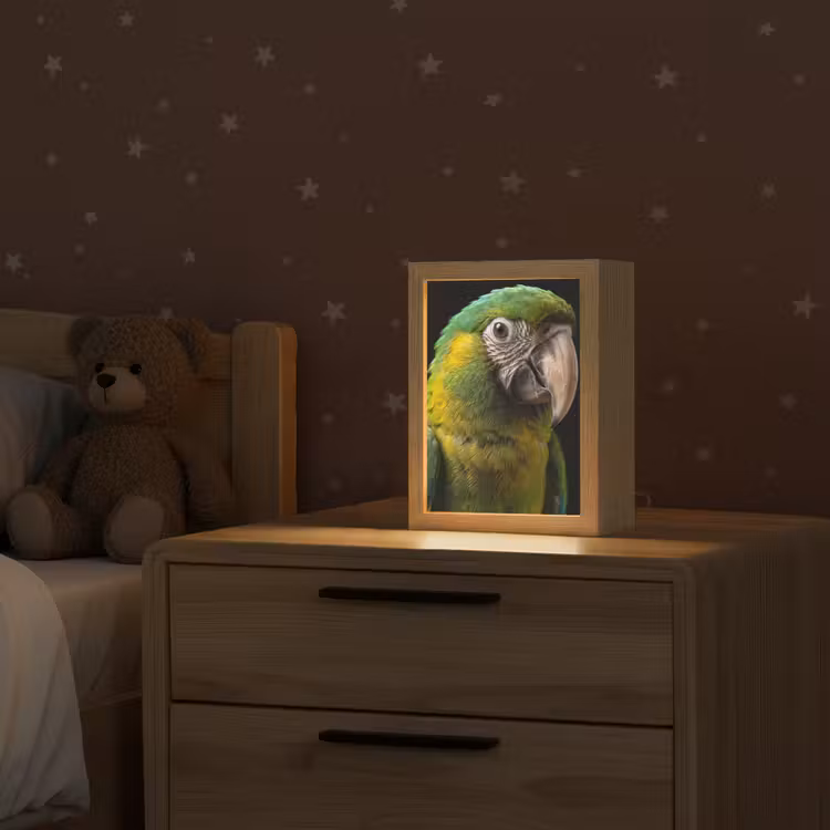 Ara - Portret - Groen Light Box met kabel (Kinderlampje) klein -sfeer1_kind