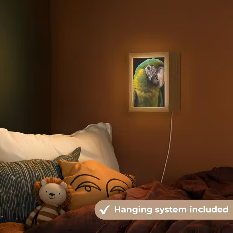 Ara - Portret - Groen Light Box met kabel (Kinderlampje) klein -sfeer5_kind_EN