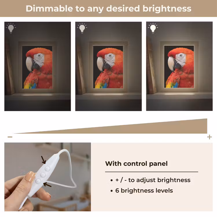 Ara - Portret - Rood Light Box met kabel (Kinderlampje) klein -USP_dimbaarEN