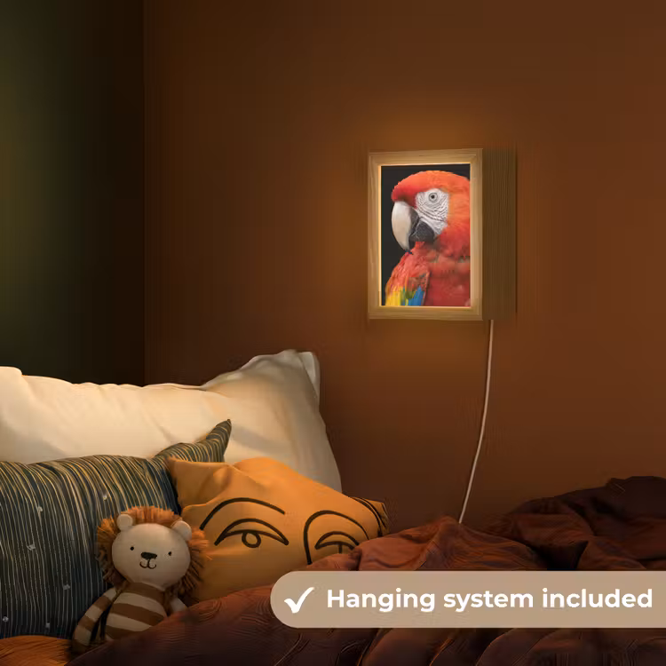 Ara - Portret - Rood Light Box met kabel (Kinderlampje) klein -sfeer5_kind_EN