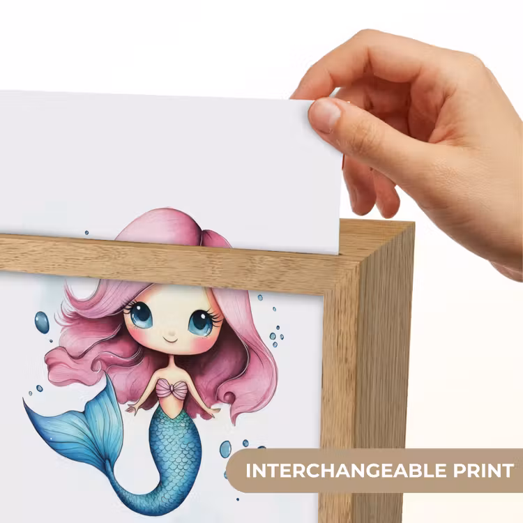 Zeemeermin - Roze - Luchtbellen Light Box met kabel (Kinderlampje) klein -USP_websiteprintEN