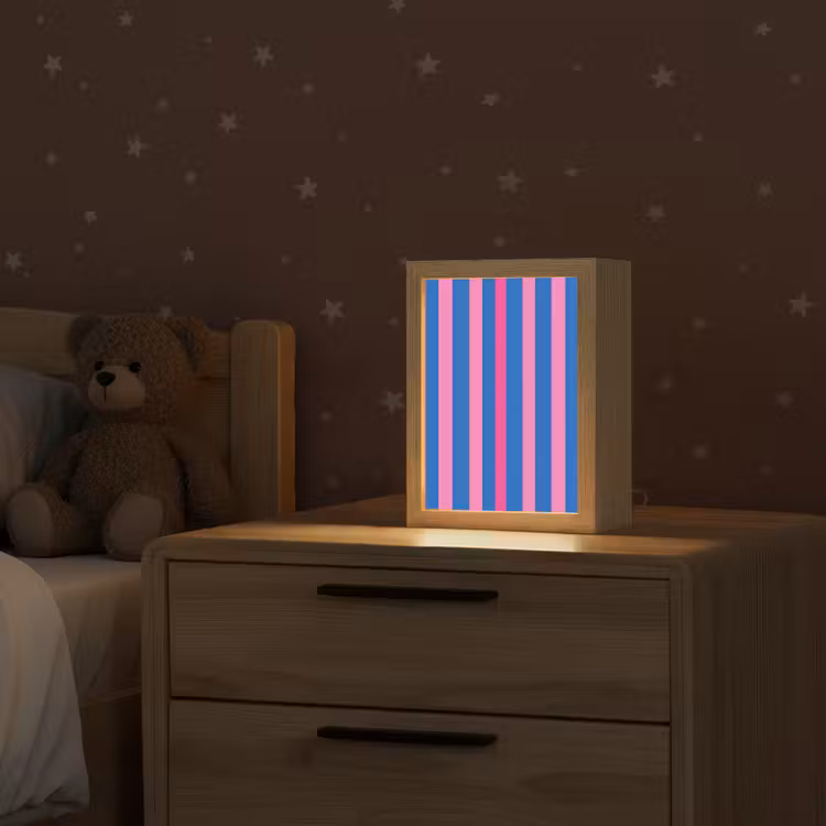 Modern - Optisch - Roze Light Box met kabel (Kinderlampje) klein 904 -sfeer1_kind