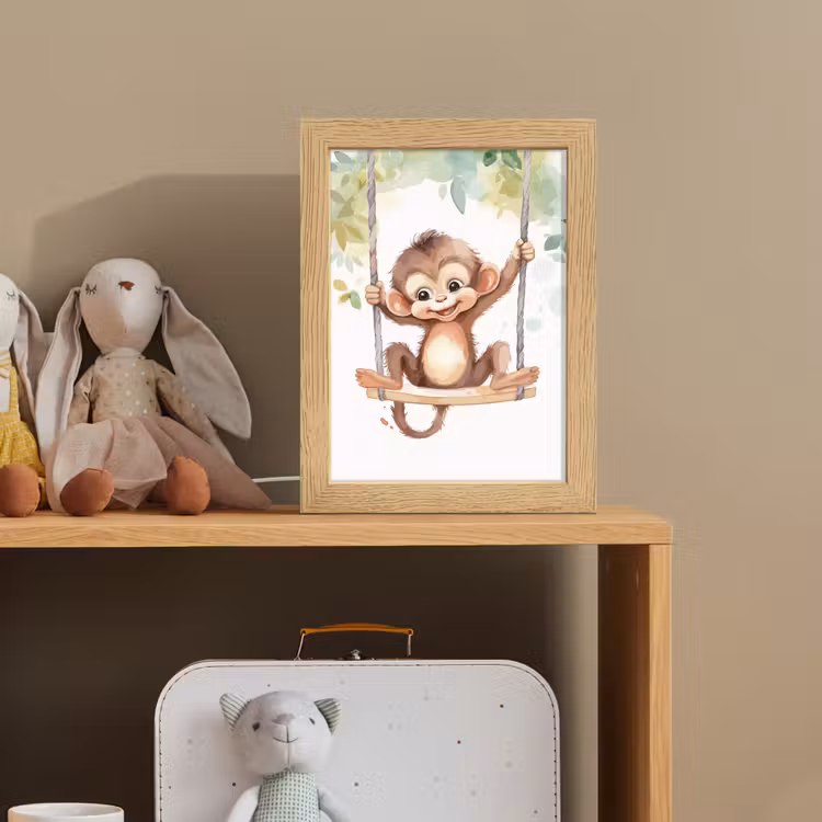 Aap - Dier - Kinderen - Jungle Light Box met kabel klein -sfeer2_kind