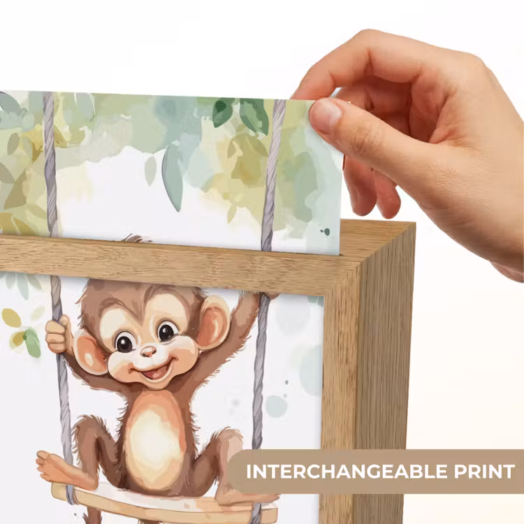 Aap - Dier - Kinderen - Jungle Light Box met kabel (Kinderlampje) klein -USP_websiteprintEN