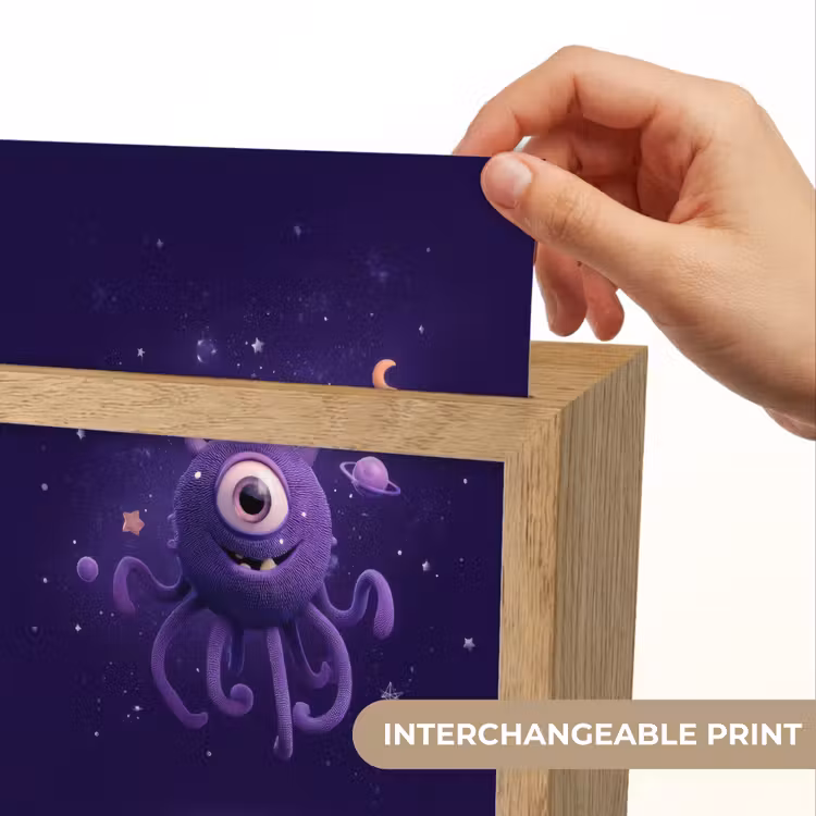 Monster - Paars - Ruimte Light Box met kabel (Kinderlampje) klein -USP_websiteprintEN