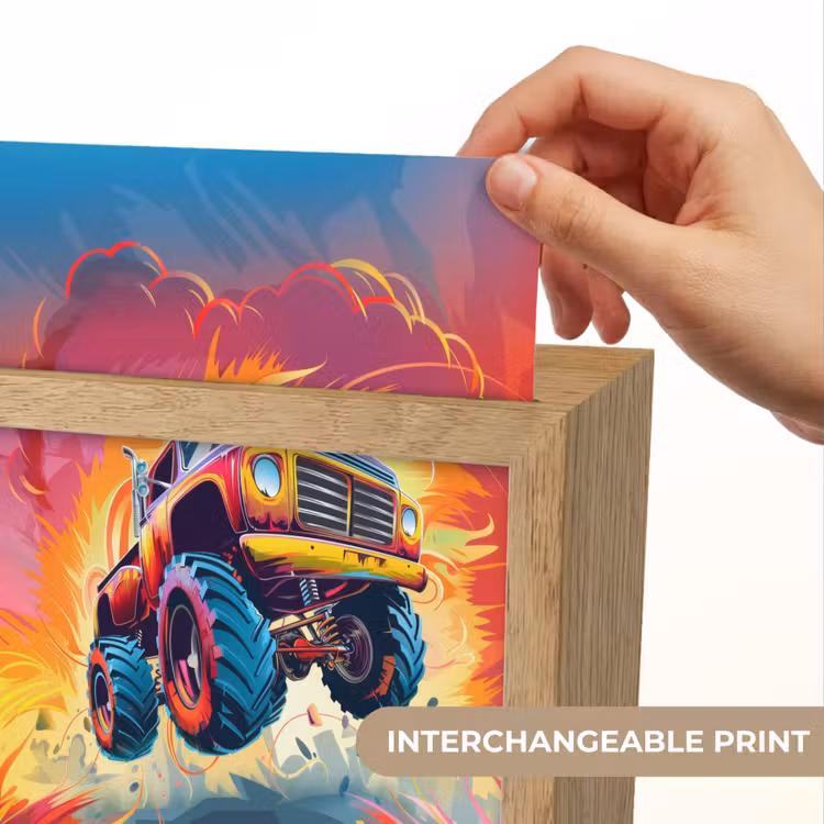 Monstertruck - Auto - Jongens - Kleurrijk Light Box met kabel (Kinderlampje) klein -USP_websiteprintEN