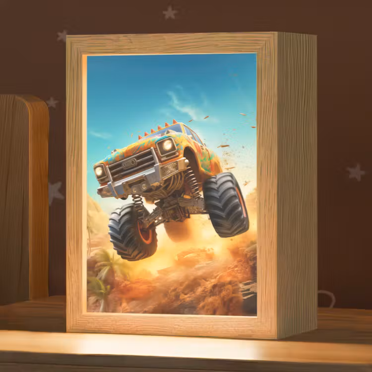 Monstertruck - Kind - Jongen - Auto Light Box met kabel klein -zzz_3d_website