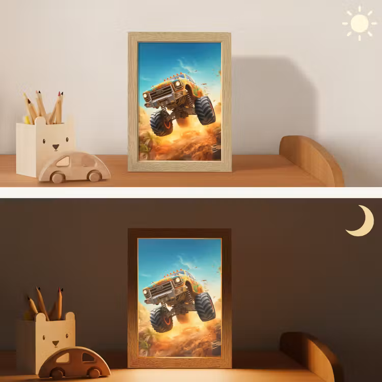 Monstertruck - Kind - Jongen - Auto Light Box met kabel klein -sfeer3_kind