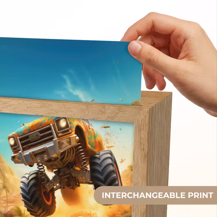 Monstertruck - Kind - Jongen - Auto Light Box met kabel (Kinderlampje) klein -USP_websiteprintEN