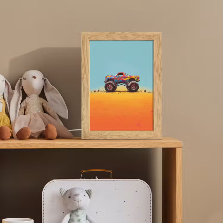 Monstertruck - Graffiti - Jongens - Auto Light Box met kabel klein -sfeer2_kind