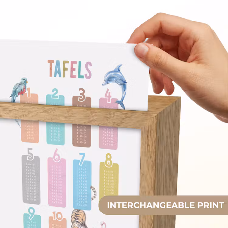 Tafels van vermenigvuldiging - Leren rekenen voor kinderen - Getallen oefenen - Dieren Light Box met kabel (Kinderlampje) klein -USP_websiteprintEN