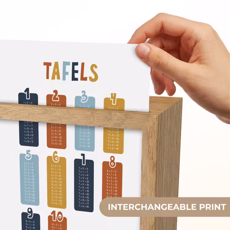 Tafels van vermenigvuldiging - Leren rekenen voor kinderen - Getallen oefenen - Cijfers - Auto Light Box met kabel (Kinderlampje) klein -USP_websiteprintEN