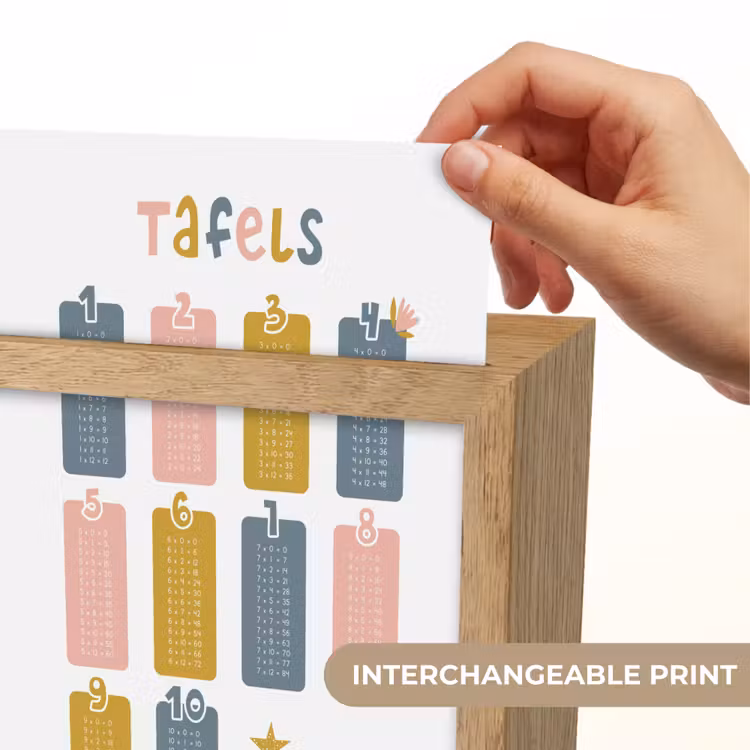 Tafels van vermenigvuldiging - Leren rekenen voor kinderen - Getallen oefenen - Cijfers - Eenhoorn Light Box met kabel (Kinderlampje) klein -USP_websiteprintEN
