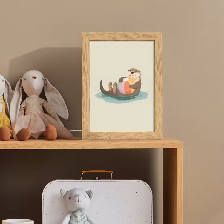 Otter - Strandbal - Kleurrijk Light Box met kabel klein -sfeer2_kind