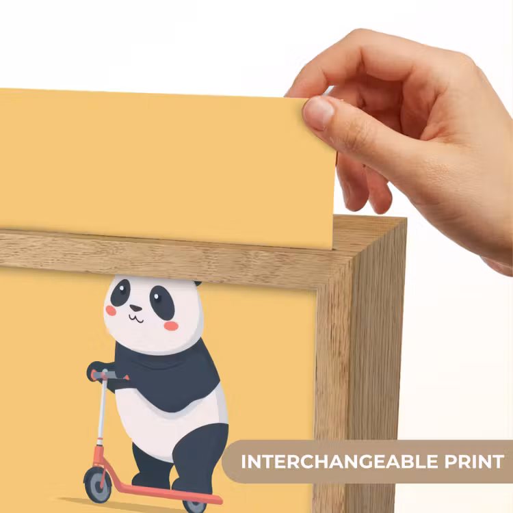 Panda - Step - Geel Light Box met kabel (Kinderlampje) klein -USP_websiteprintEN