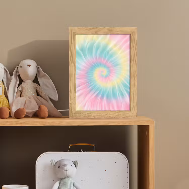 Pasteltinten - Tie dye - Roze Light Box met kabel klein -sfeer2_kind