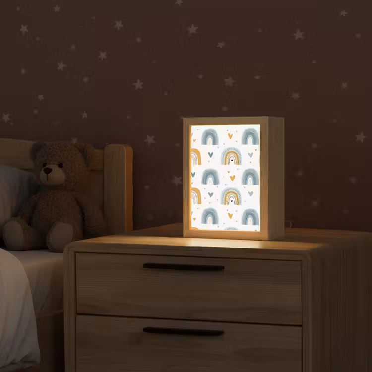 Patroon - Regenboog - Hartjes Light Box met kabel klein -sfeer1_kind
