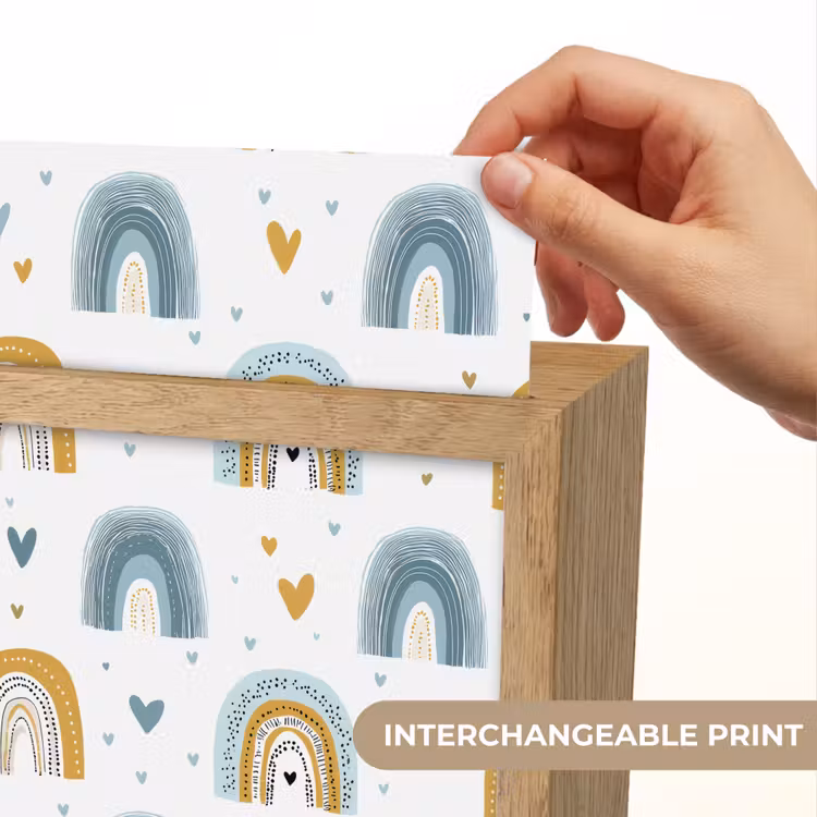 Patroon - Regenboog - Hartjes Light Box met kabel (Kinderlampje) klein -USP_websiteprintEN