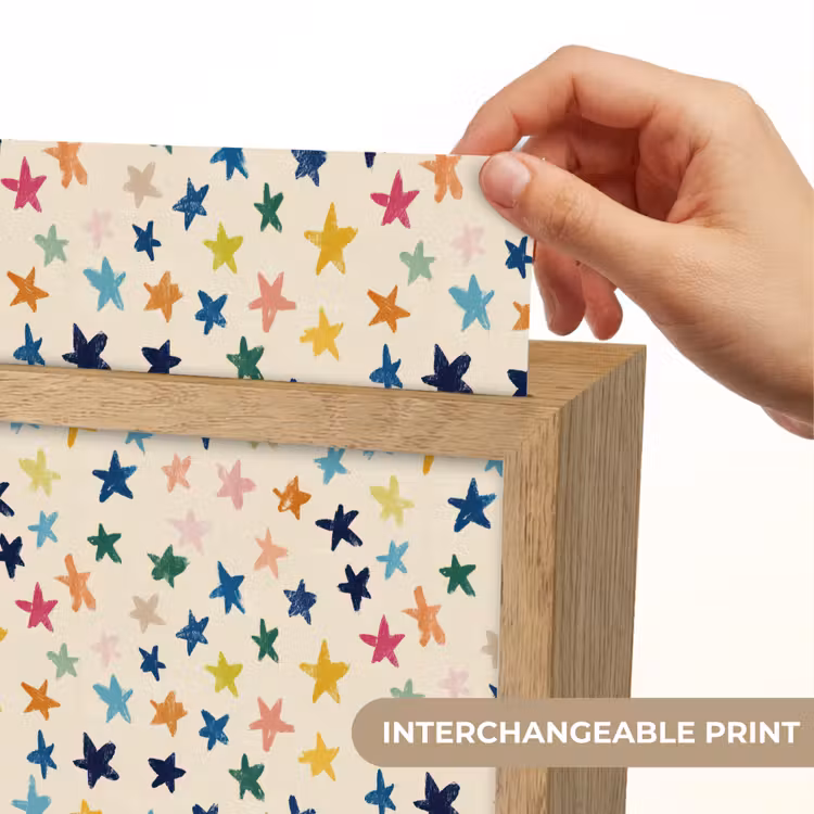 Patroon - Sterren - Kleurrijk Light Box met kabel (Kinderlampje) klein 904 -USP_websiteprintEN