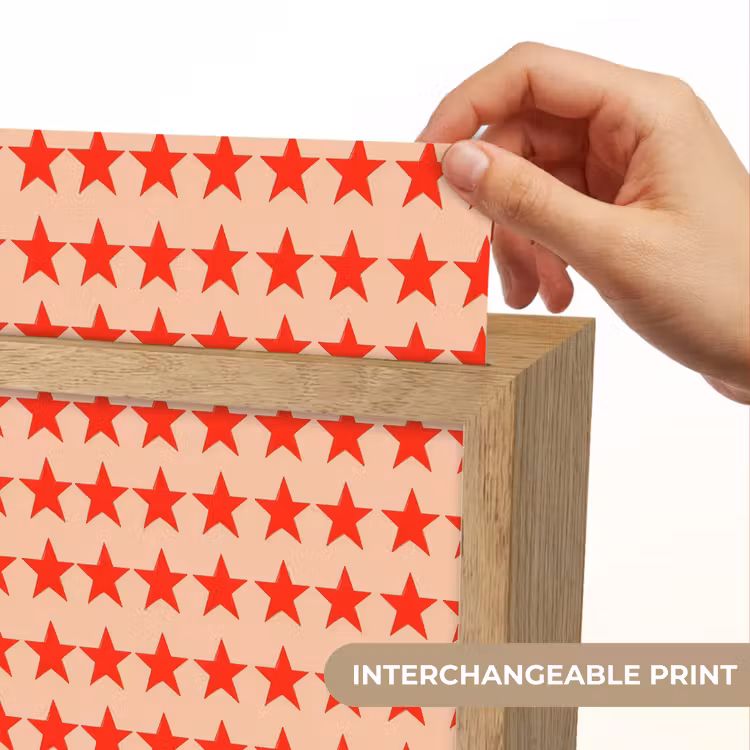 Patroon - Sterren - Rood Light Box met kabel (Kinderlampje) klein 904 -USP_websiteprintEN