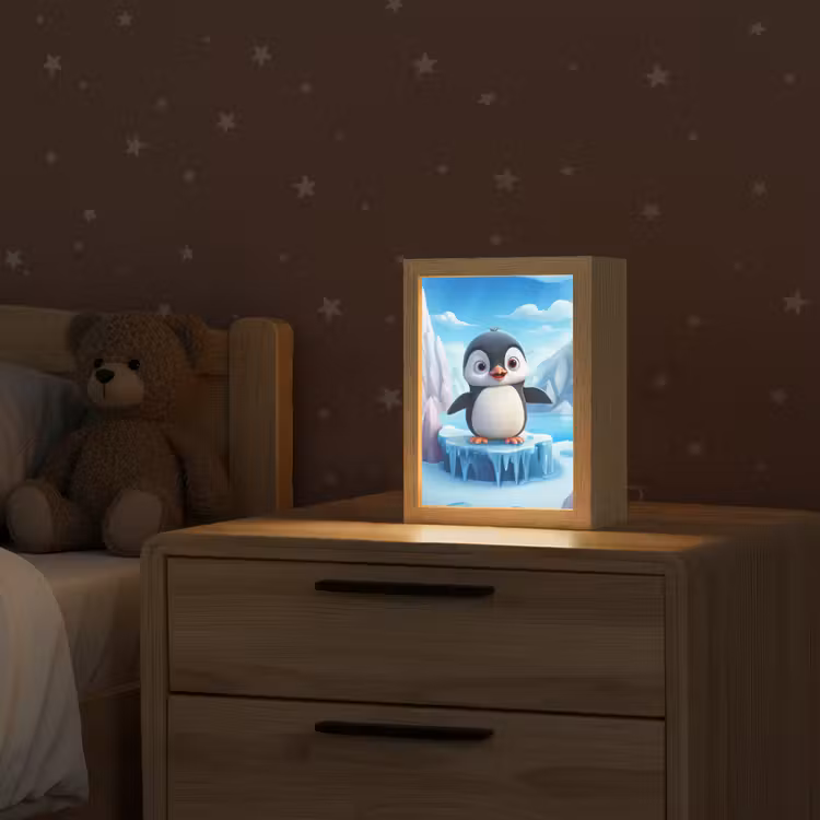 Pinguïn - Meisjes - Pooldieren - Kinderen Light Box met kabel klein -sfeer1_kind